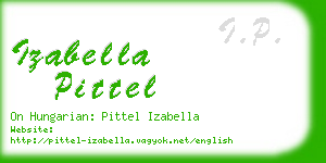 izabella pittel business card